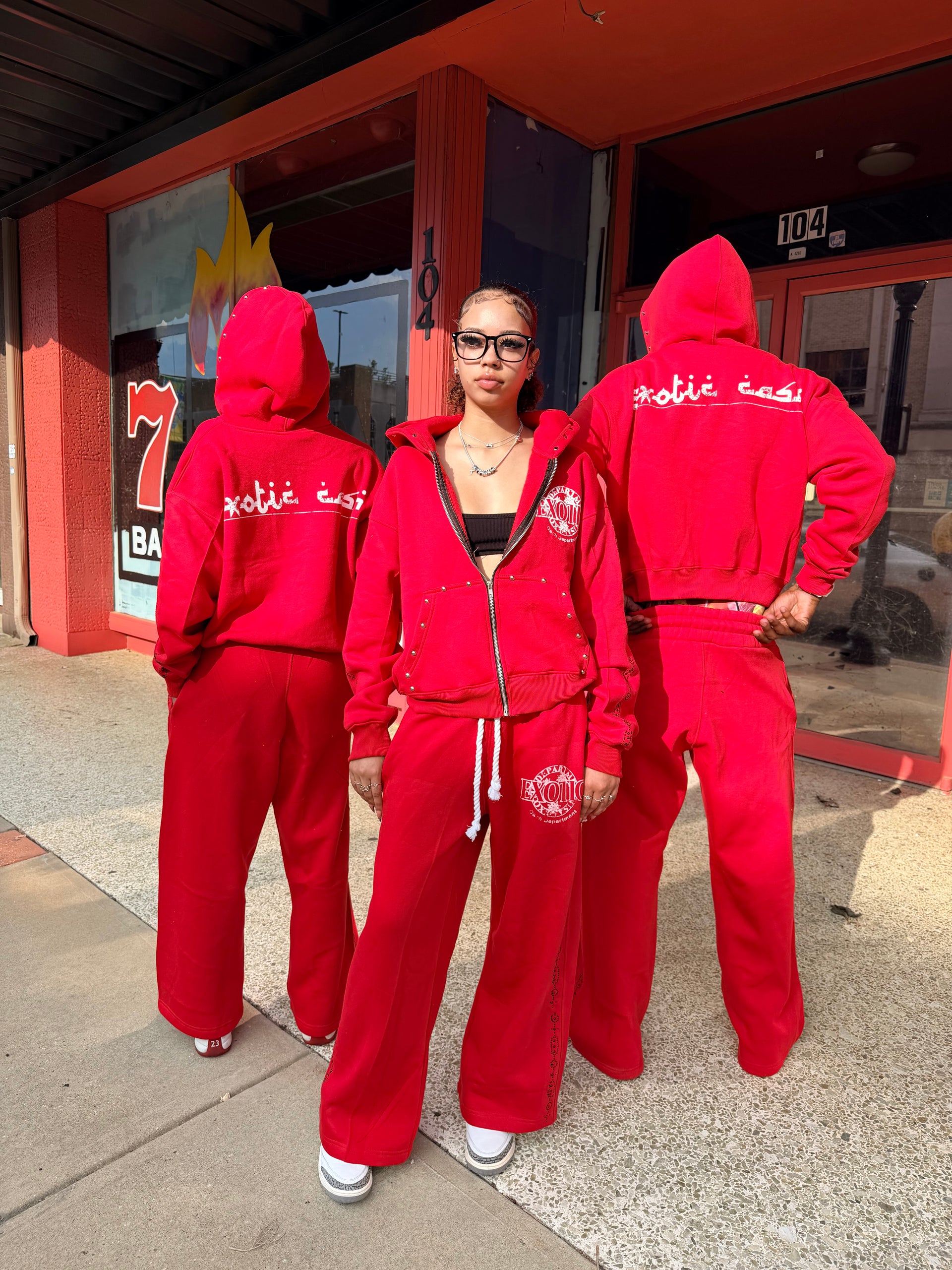 Red Department Sweatsuit