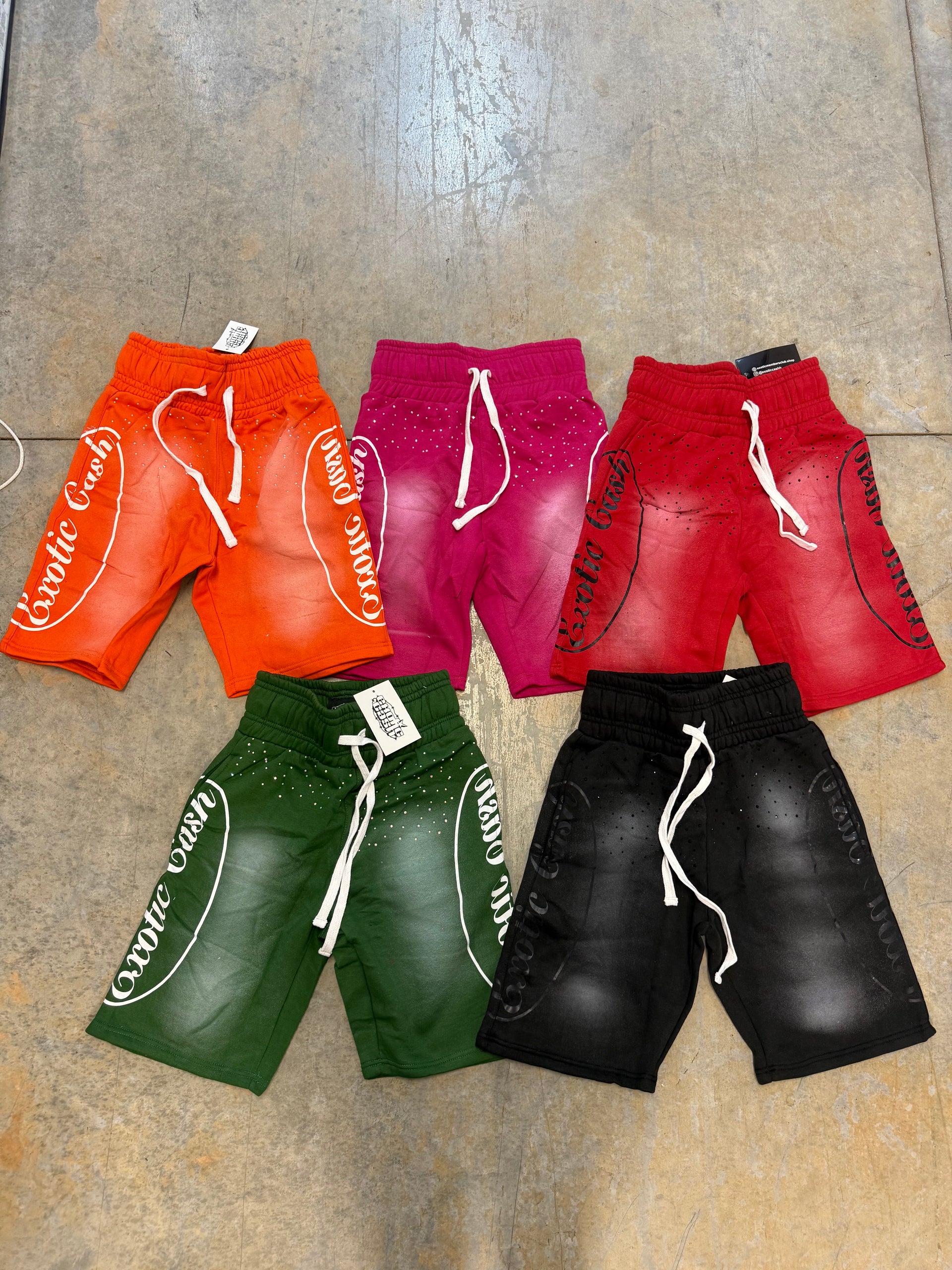 Rhinestone Cotton Jorts